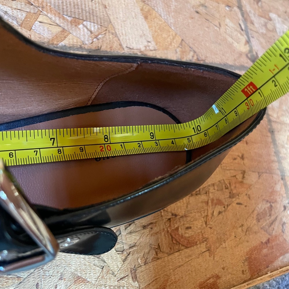 NEW Maeve Anthropologie Mary Jane Flats Sz 39 Black Leather Buckle Strap Spain - Picture 8 of 9